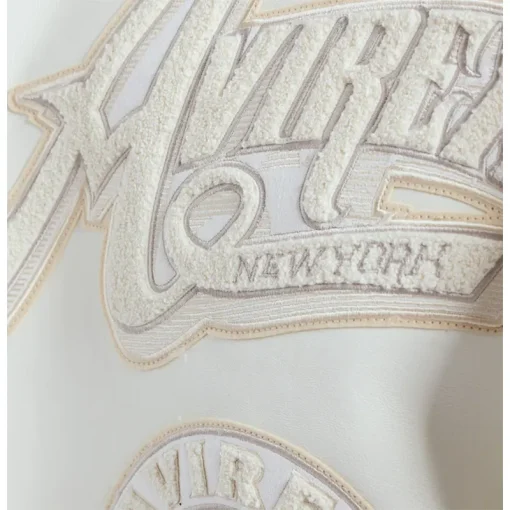 White Men's Avirex Gold Club Jacket