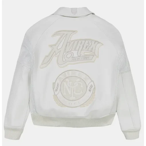 Men's Avirex Gold White Club Jacket