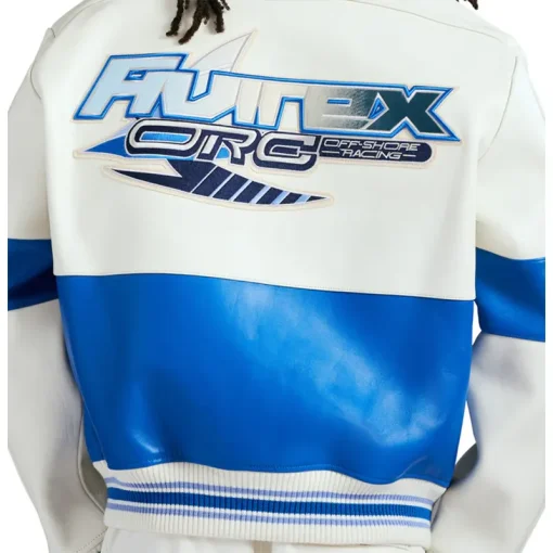 Men's White Avirex Off Shore Racing Jacket