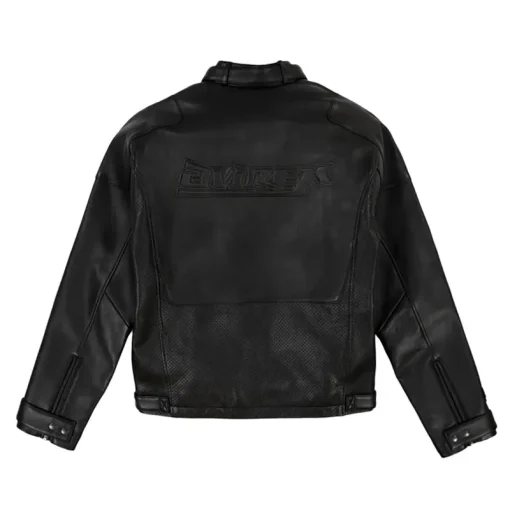 Men's Avirex Out Racing Black Jacket