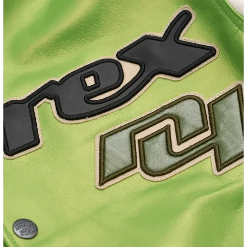 Men's Avirex Light Green Star And Stripe Jacket