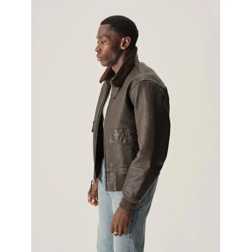 Men's Buck Mason Skymaster G-1 Black Flight Jacket