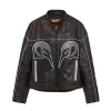 McLaren F1 Team Leather Biker Jacket off white