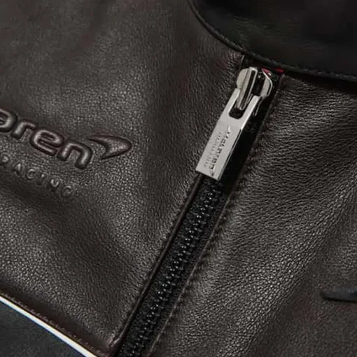 McLaren F1 Team Leather Biker Jacket off white
