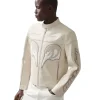McLaren F1 Team Leather Biker Jacket off white