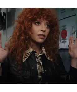 Natasha Lyonne Poker Face Season 2 Black Leather Jacket