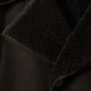 Reiss Brown Stringer Atelier Suede Shearling Jacket