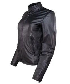 Schott NYC Women's Cafe Racer Jacket Black