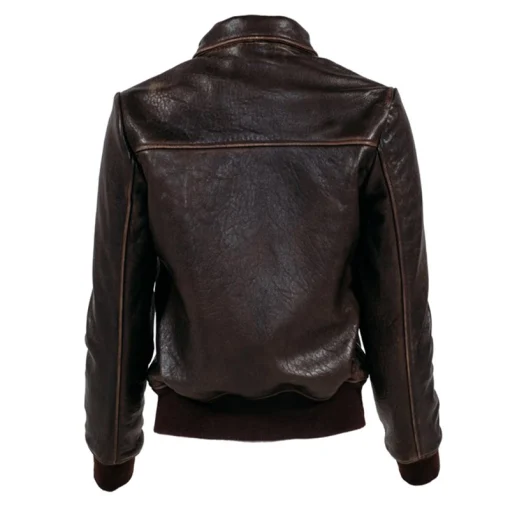 Schott NYC Women's Lambskin A-2 Flight Jacket Black