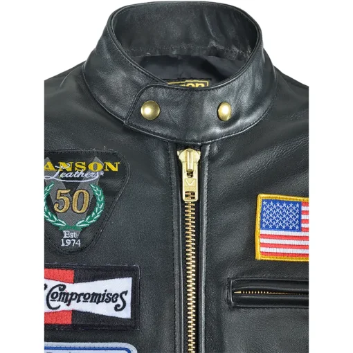 Men's Vanson Anniversary Black Edition Leather Jacket