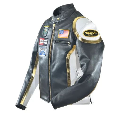 Men's Black Vanson Anniversary Edition Leather Jacket