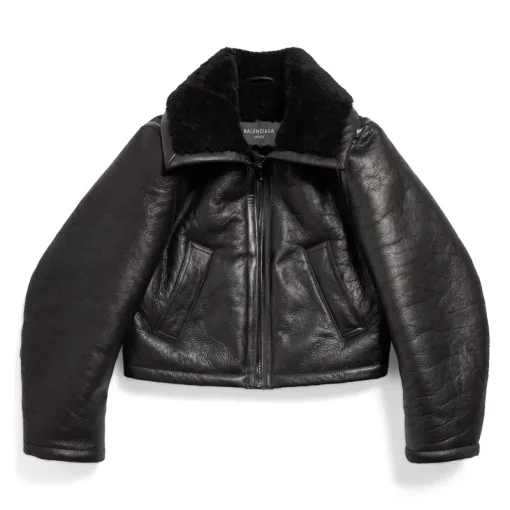 Women's Aviator Jacket in Black
