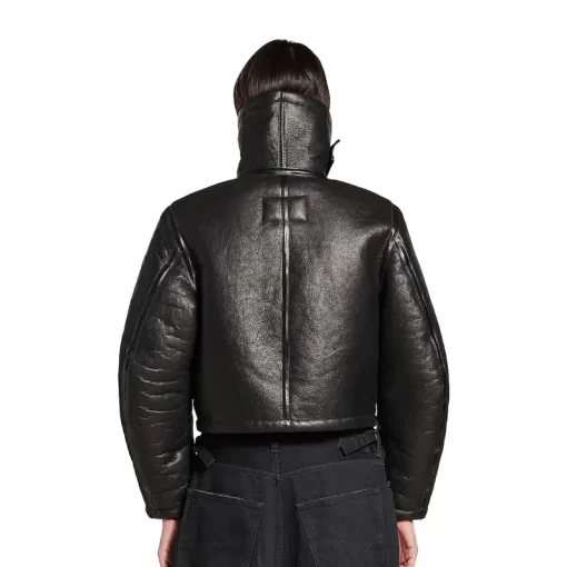 Women's Aviator Jacket in Black