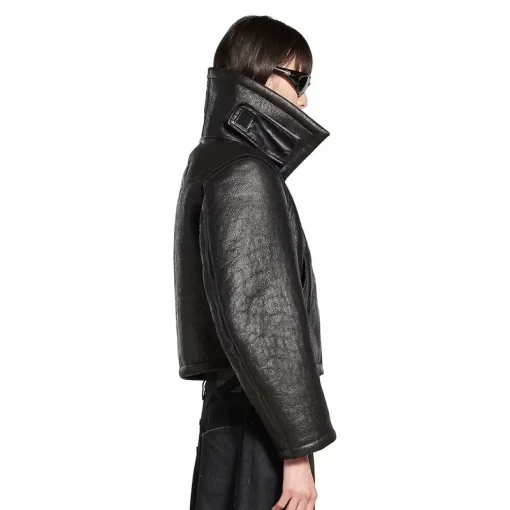 Women's Aviator Jacket in Black