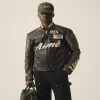 Aime Leon Dore Vanson Distressed Biker Moto Jacket