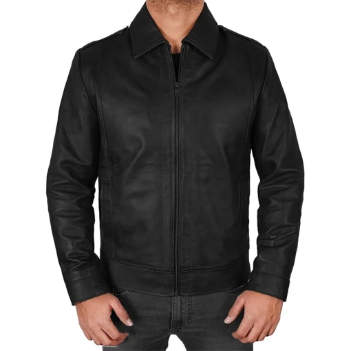Street Style Leather Jacket – Men