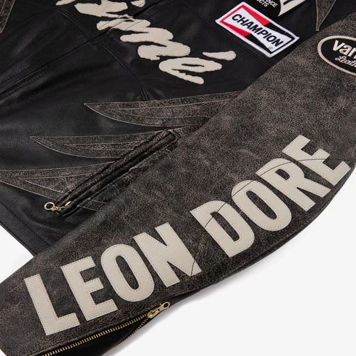 Aime Leon Dore Vanson Unisex Biker Leather Jacket