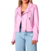 Pink Cowgirl Fringe Leather Jacket