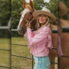 Real Leather Pink Fringe Coat