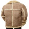 Sheepskin Biker Leather Coat for Men