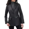 Women’s Classic Leather Blazer Coat