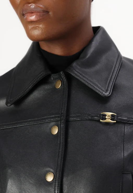 Coach Heritage C Snap Front Shrunken Jacket - Image 4