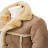 Sheepskin Black Leather Coat for Men