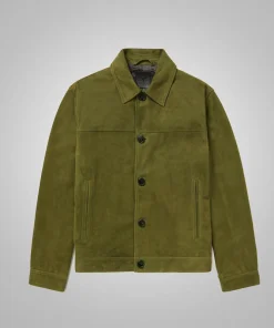 Deep Green Suede Jacket – Unisex