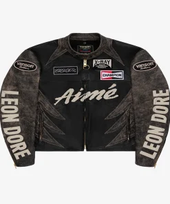 Aime Leon Dore Vanson Unisex Leather Moto Jacket