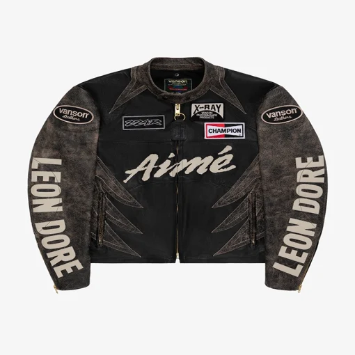 Aime Leon Dore Vanson Unisex Leather Moto Jacket