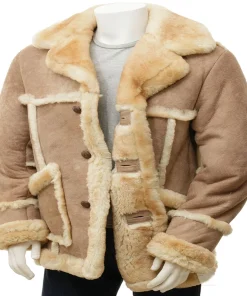 Sheepskin Classic Leather Coat for Men