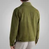 Green Suede Leather Jacket for Men