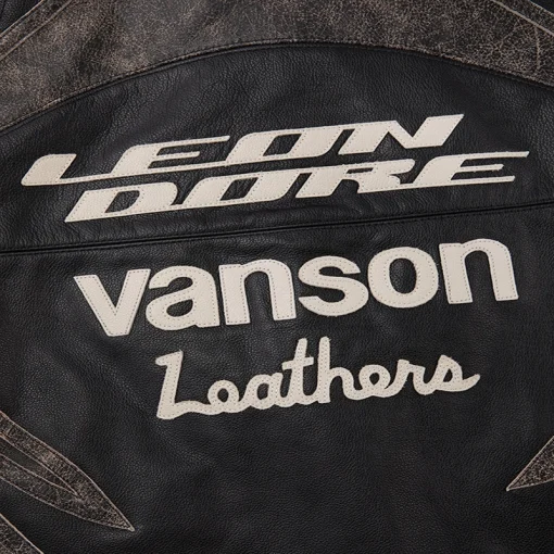 Aime Leon Dore Vanson Streetwear Leather Moto Jacket