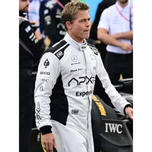 F1 Brad Pitt Racer Leather Jacket