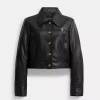 Coach Heritage C Snap Front Shrunken Jacket