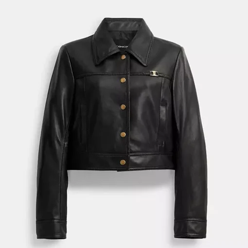 Coach Heritage C Snap Front Shrunken Jacket