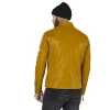 Joe Browns Yellow Quilted Premium Leather Racer Jacket