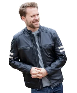 Lakeland Leather Brown Charlie II Racer Jacket