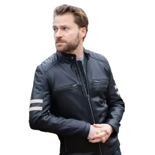 Lakeland Leather Brown Charlie II Racer Jacket