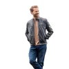 Lakeland Leather Brown Charlie II Racer Jacket