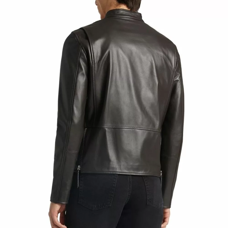 Mens Classic Brown Leather Jacket