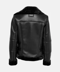 Women’s Black Shearling Leather Jacket