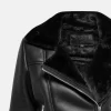 Classic Black Shearling Jacket – Women