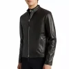 Mens Tailored Brown Leather Jacket