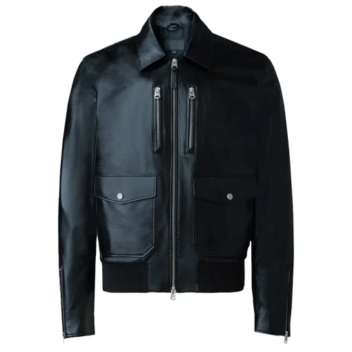 Refined Men’s Black Leather Jacket