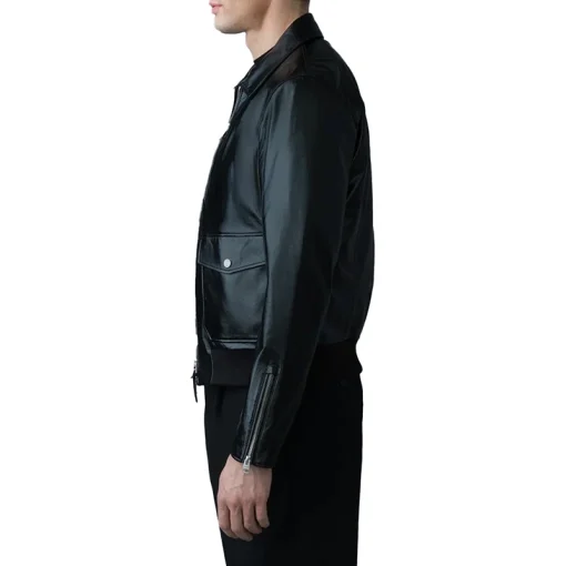 Classic Men’s Black Leather Jacket