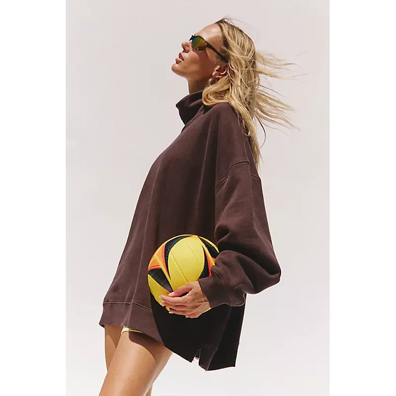 A Cut Above Mock Neck Pullover Sweatshirt - Image 2