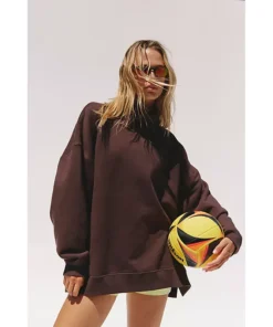 A Cut Above Mock Neck Pullover Sweatshirt