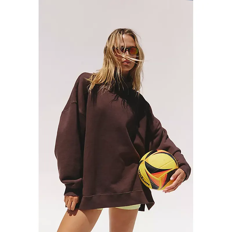 A Cut Above Mock Neck Pullover Sweatshirt