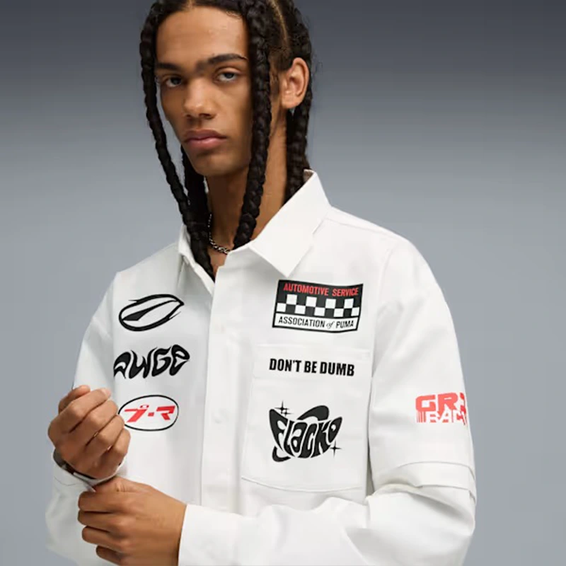 A$AP ROCKY x PUMA Pit Crew Button Down Jacket - Image 7